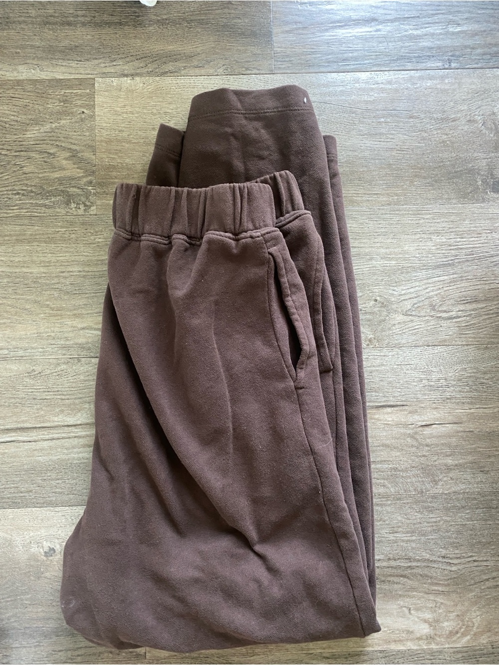American Eagle Brown Fleece Joggers